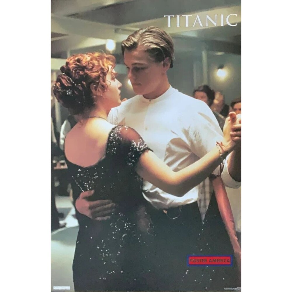 NEW Titanic Jack and Rose Dancing Vintage 1998 Movie Poster 23" 7052